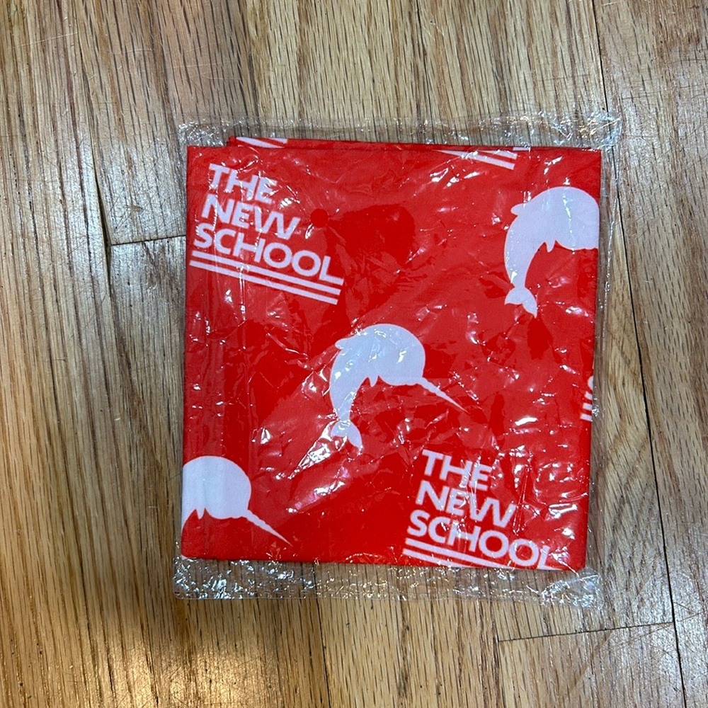 The new school handkerchief never used